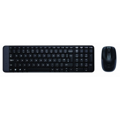 Беспроводной комплект Logitech MK220, клавиатура и мышь, USB, международный сертификат EER для США, розничная торговля